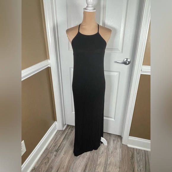 Excuse me, I have to go be Awesome ~Elegant Black Maxi Dress Small - Picture 2 of 7